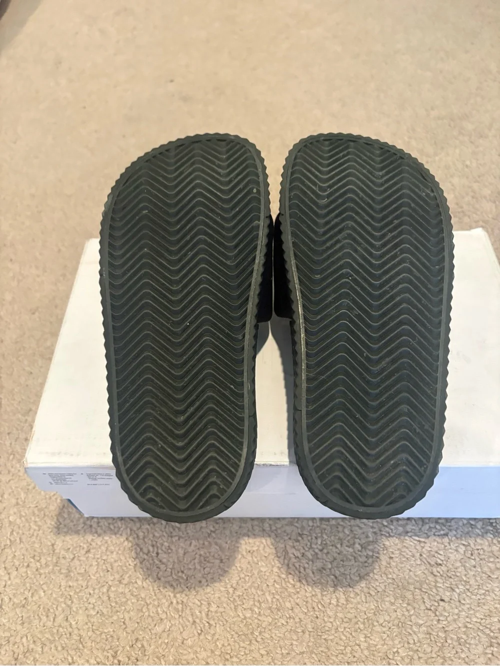 adidas Black Logo Strap Slide Sandals